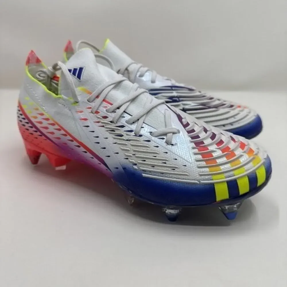 Adidas Mens Rare Predator Edge.1 L SG GW1014 White Soccer Men's 4.5